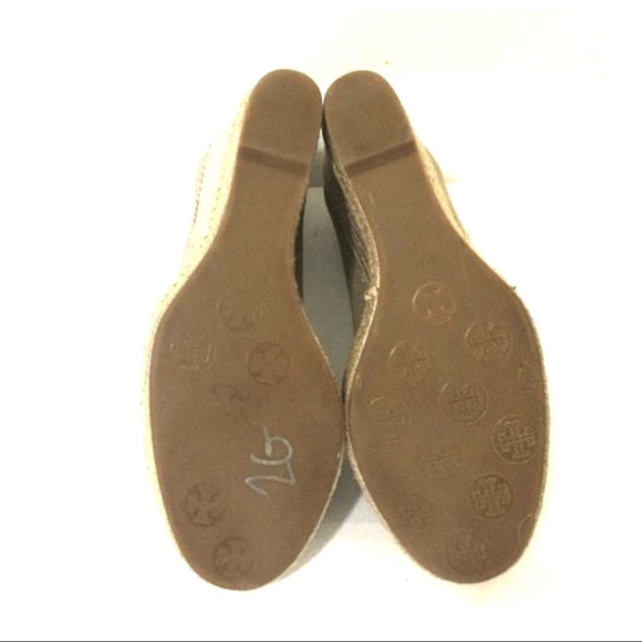 Tory Burch Jackie Peep-Toe Natural Espadrille Wedge - Picture 11 of 12